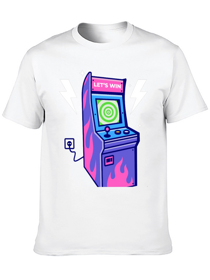 Retro Arcade Game T-Shirt - Lets Win!