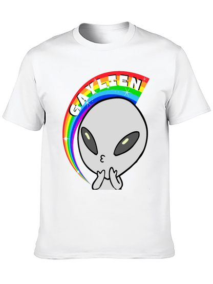 Gaylien Rainbow T-Shirt - Black