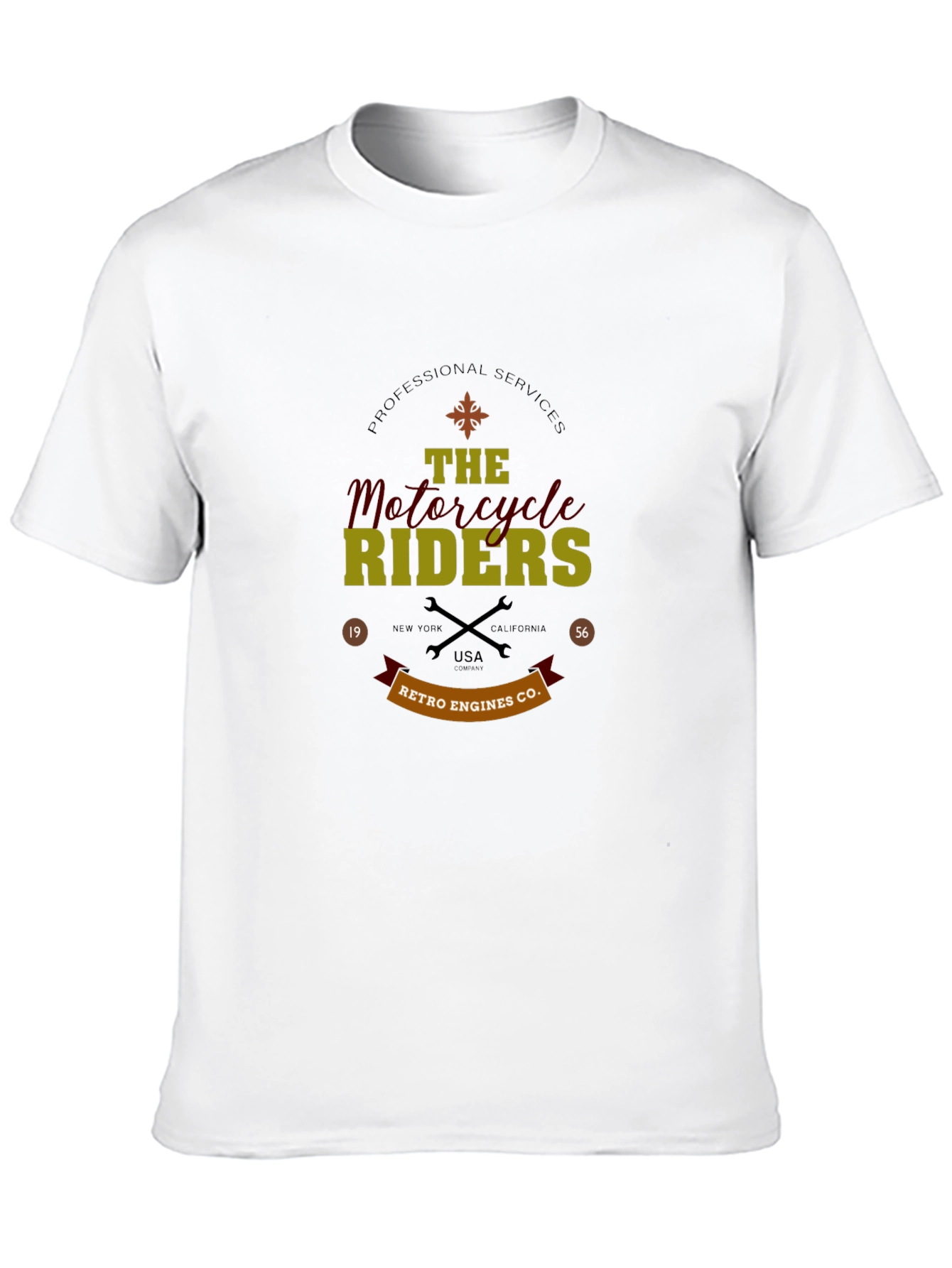 Retro Motorcycle Riders Graphic T-Shirt