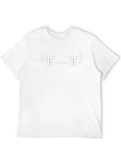Black T-Shirt with Kawaii Face Design