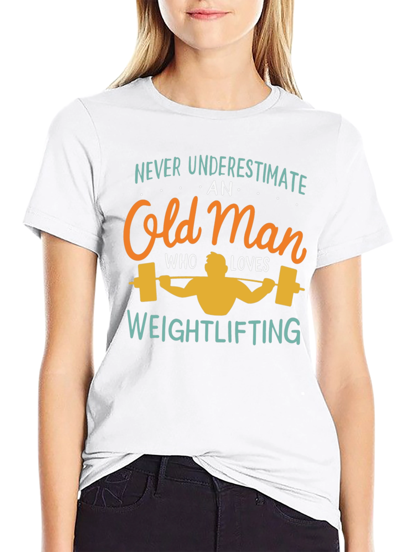 Weightlifting Old Man T-Shirt - Funny Gift