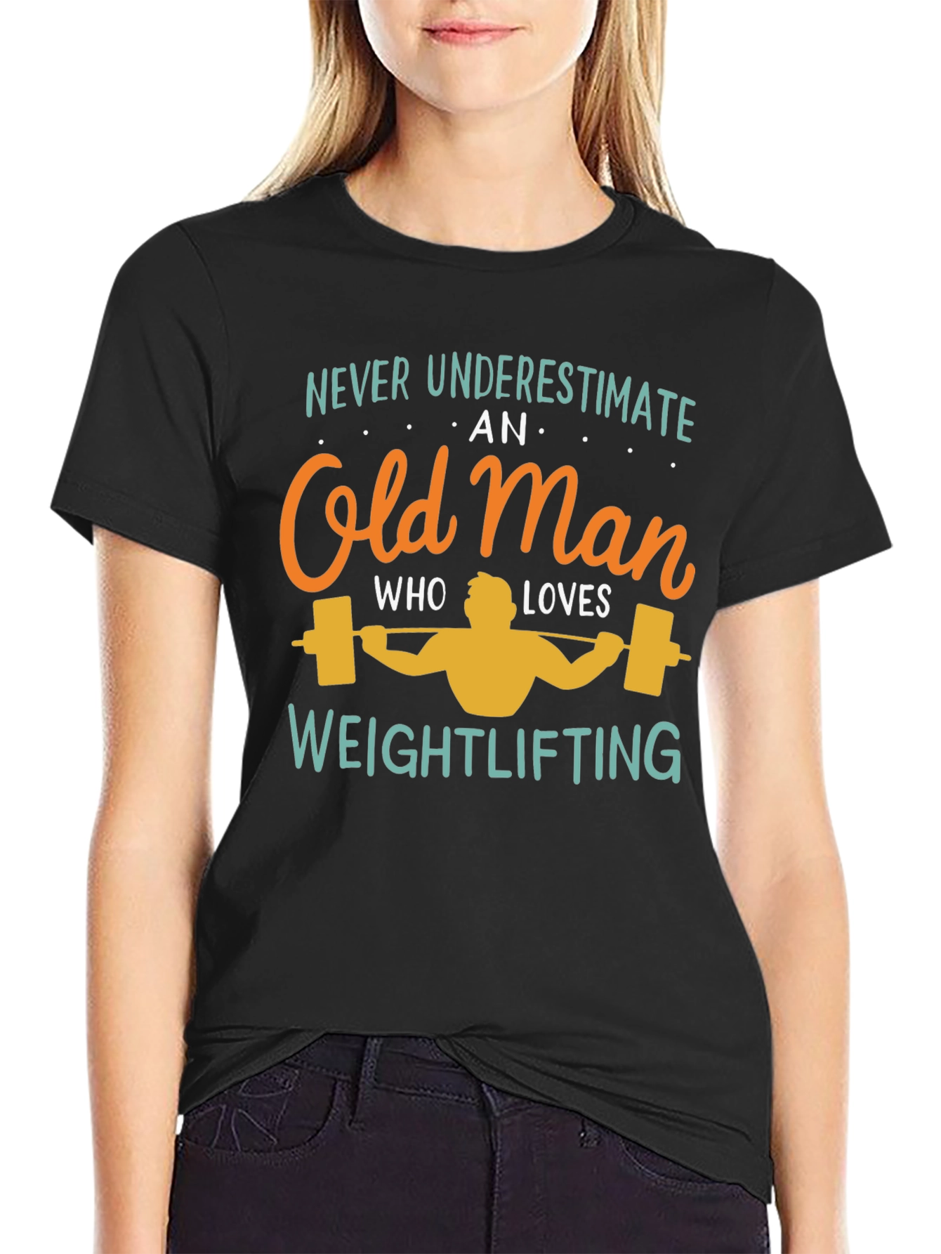Weightlifting Old Man T-Shirt - Funny Gift