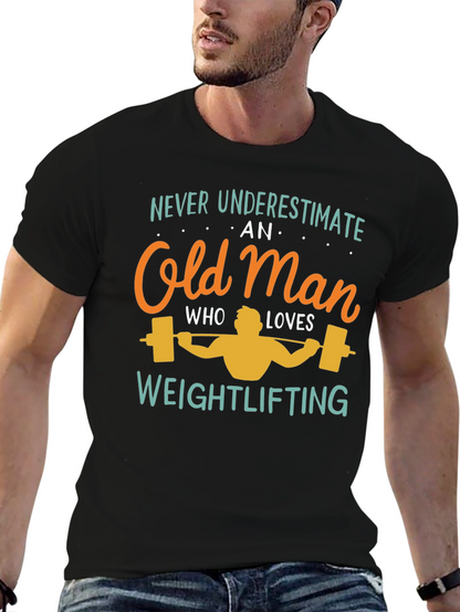 Weightlifting Old Man T-Shirt - Funny Gift