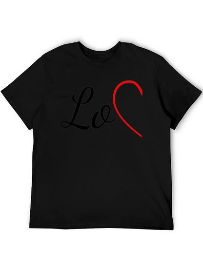 Love Heart Graphic Tee - Stylish Mens T-Shirt