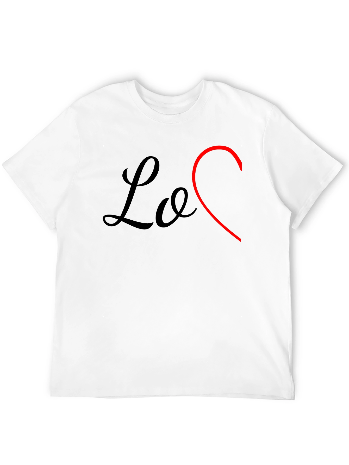 Love Heart Graphic Tee - Stylish Mens T-Shirt