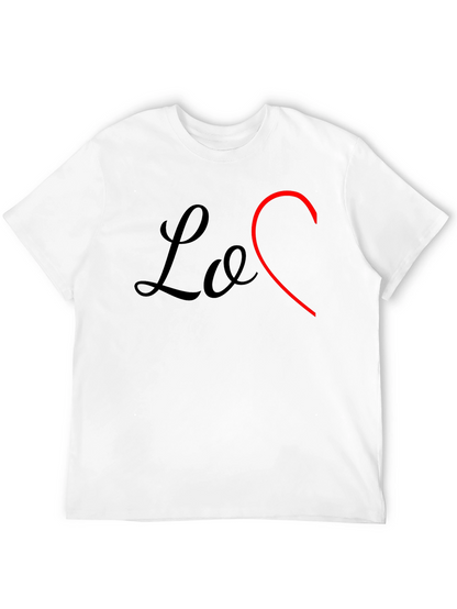 Love Heart Graphic Tee - Stylish Mens T-Shirt