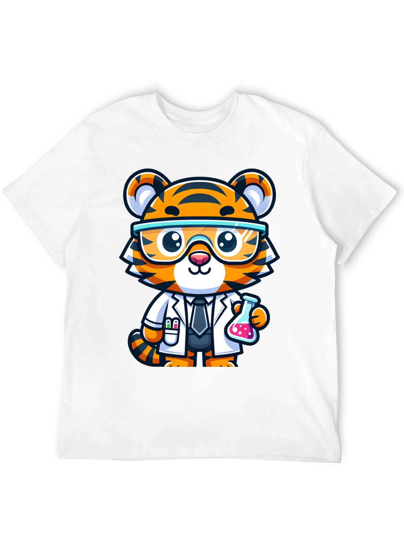 Scientist Tiger Graphic Tee