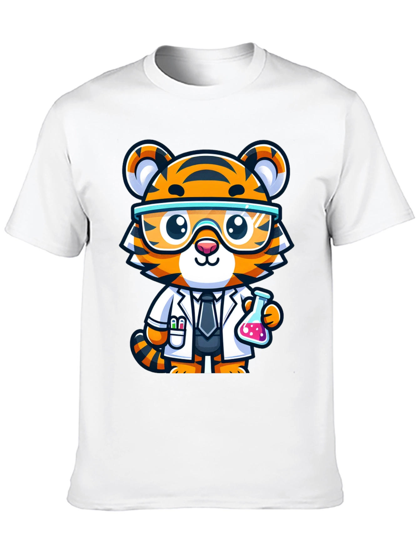 Scientist Tiger Graphic Tee