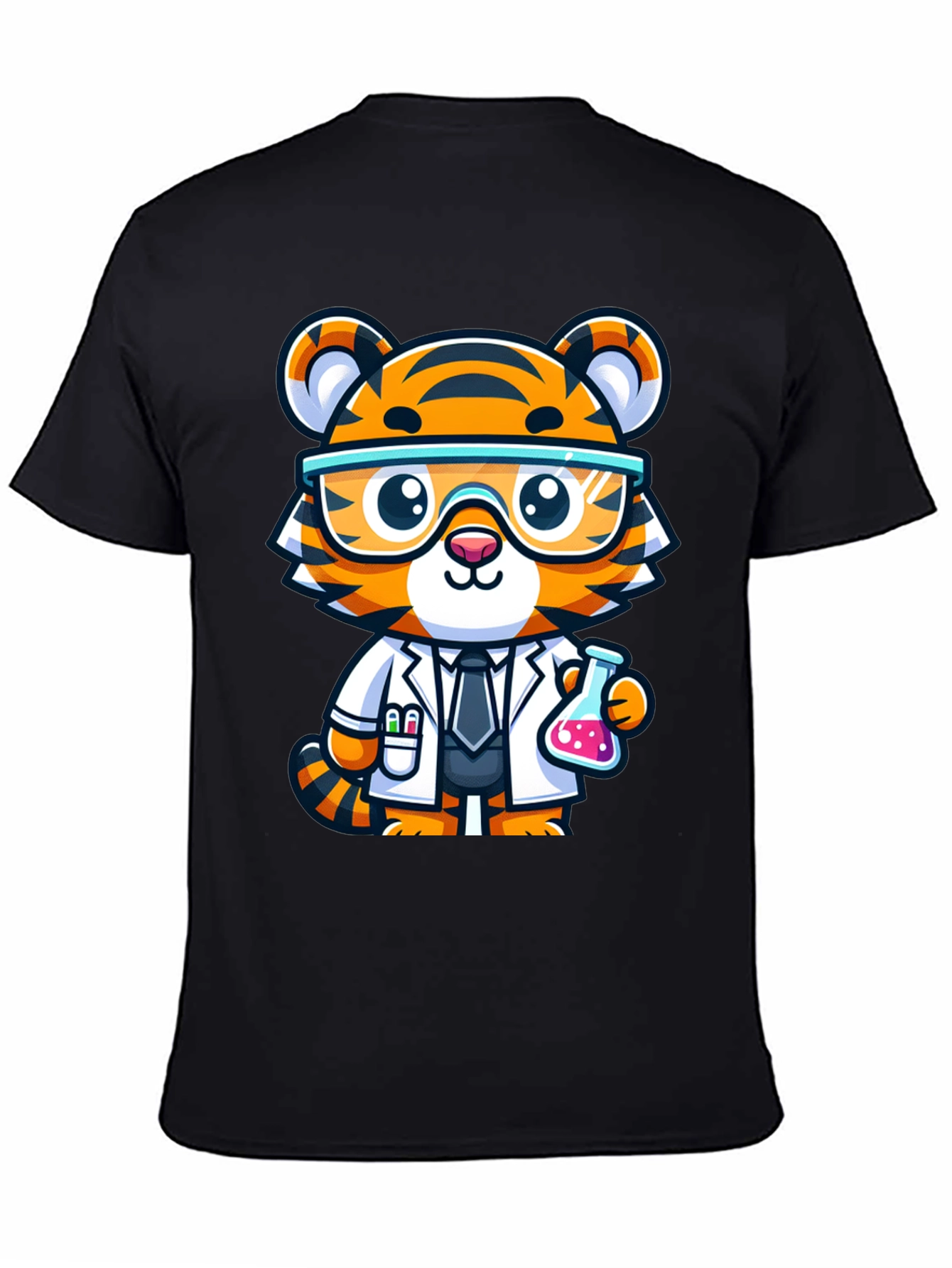 Scientist Tiger Graphic Tee