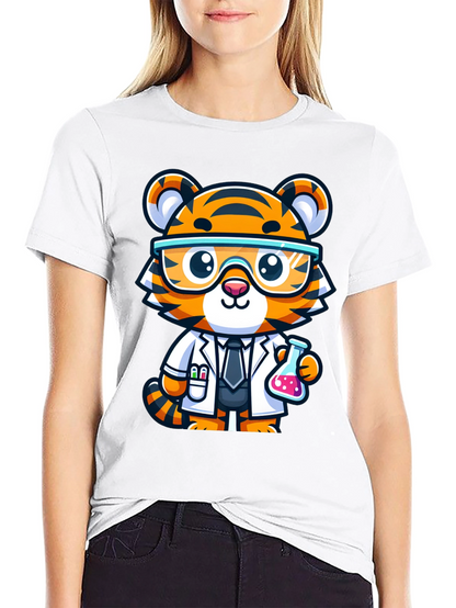 Scientist Tiger Graphic Tee