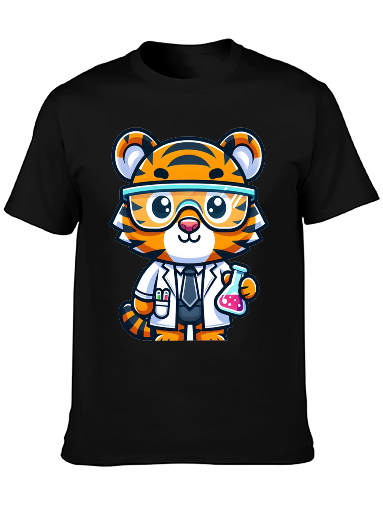 Scientist Tiger Graphic Tee