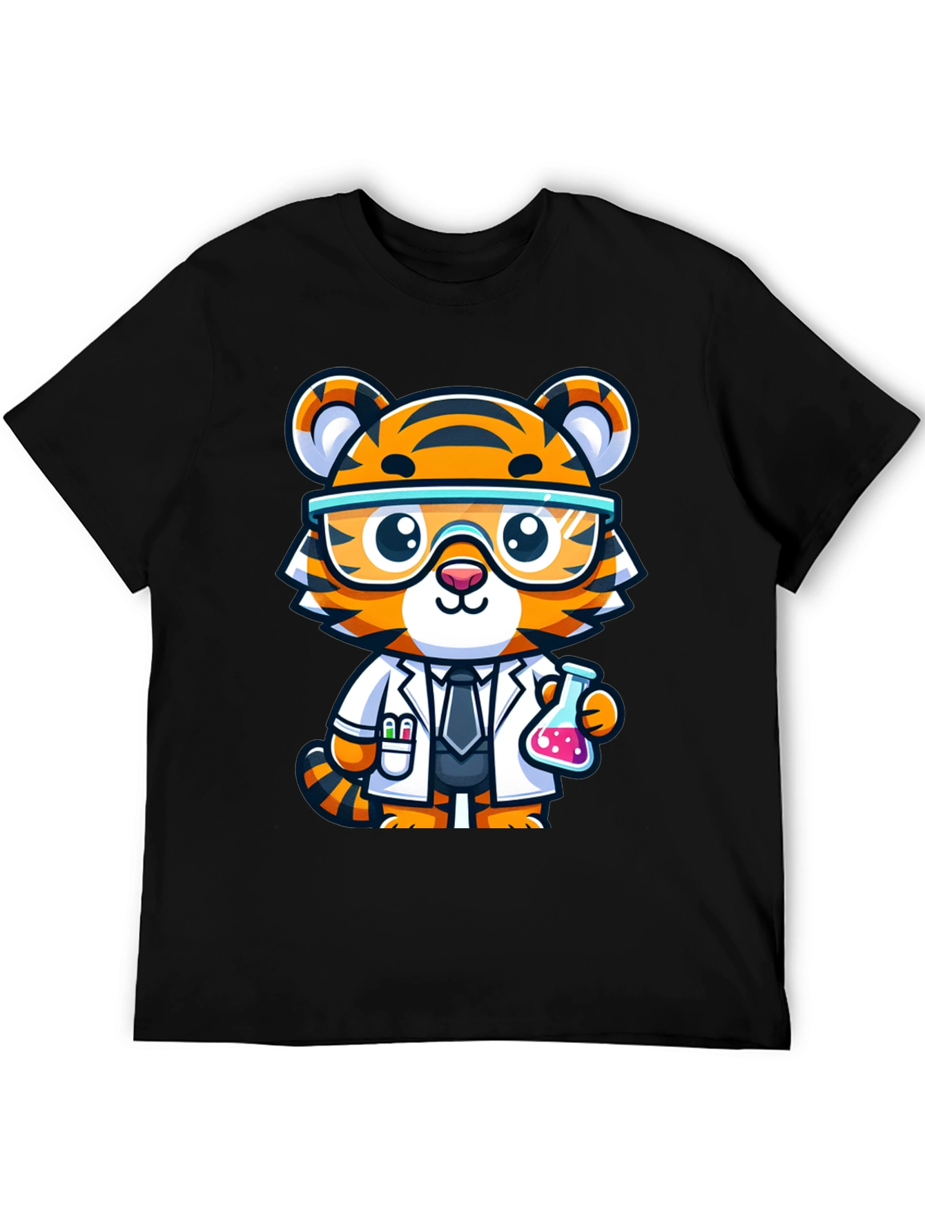Scientist Tiger Graphic Tee