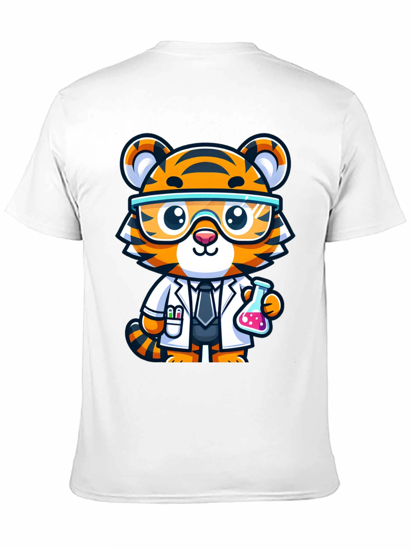 Scientist Tiger Graphic Tee