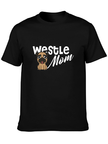 Westle Mom T-Shirt - Pug Graphic Tee
