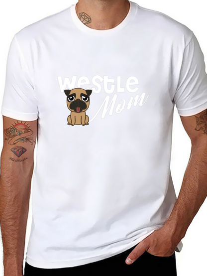 Westle Mom T-Shirt - Pug Graphic Tee