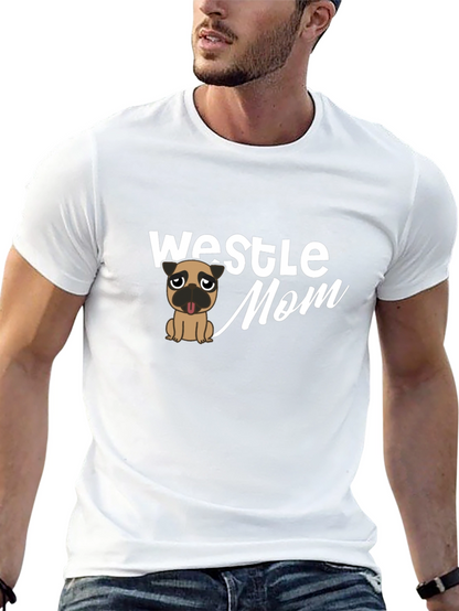 Westle Mom T-Shirt - Pug Graphic Tee