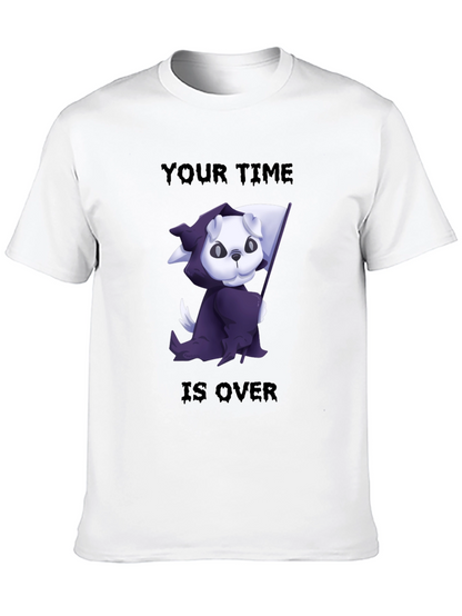 Grim Reaper Dog T-Shirt - Your Time is Over!