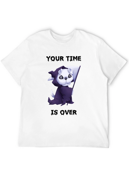 Grim Reaper Dog T-Shirt - Your Time is Over!