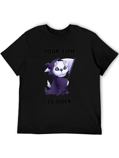 Grim Reaper Dog T-Shirt - Your Time is Over!
