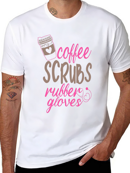 Coffee Scrubs Rubber Gloves Tee