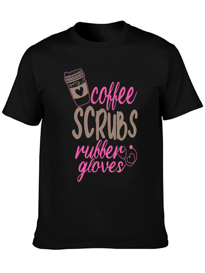 Coffee Scrubs Rubber Gloves Tee