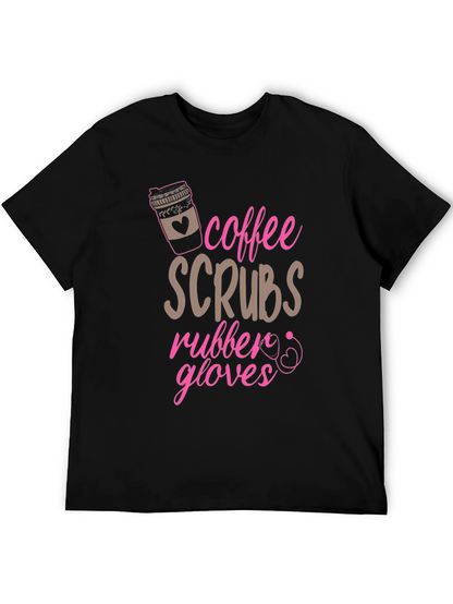 Coffee Scrubs Rubber Gloves Tee