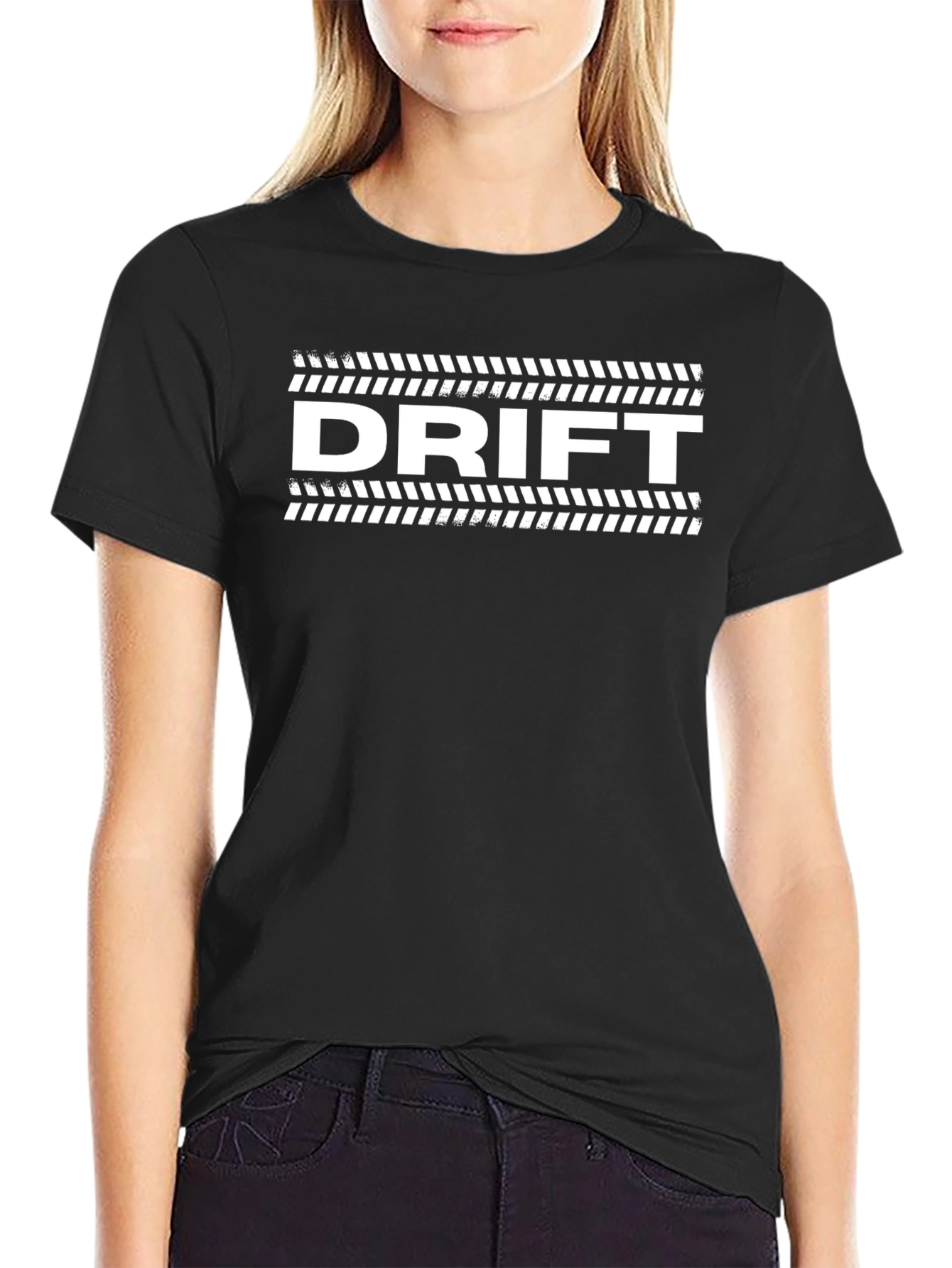 Drift Tee - Black Graphic T-Shirt