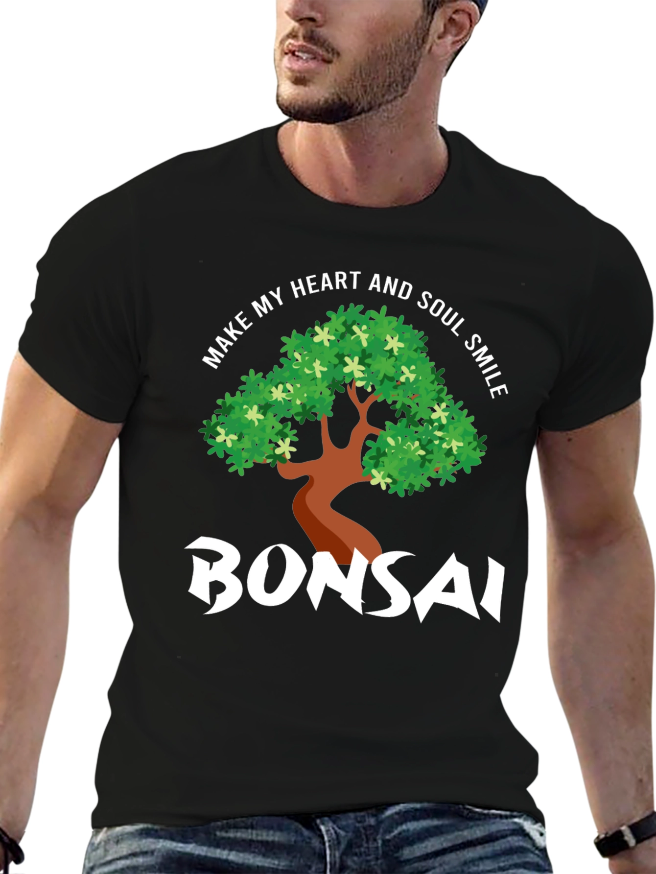 Bonsai Heart & Soul Smile Graphic T-Shirt