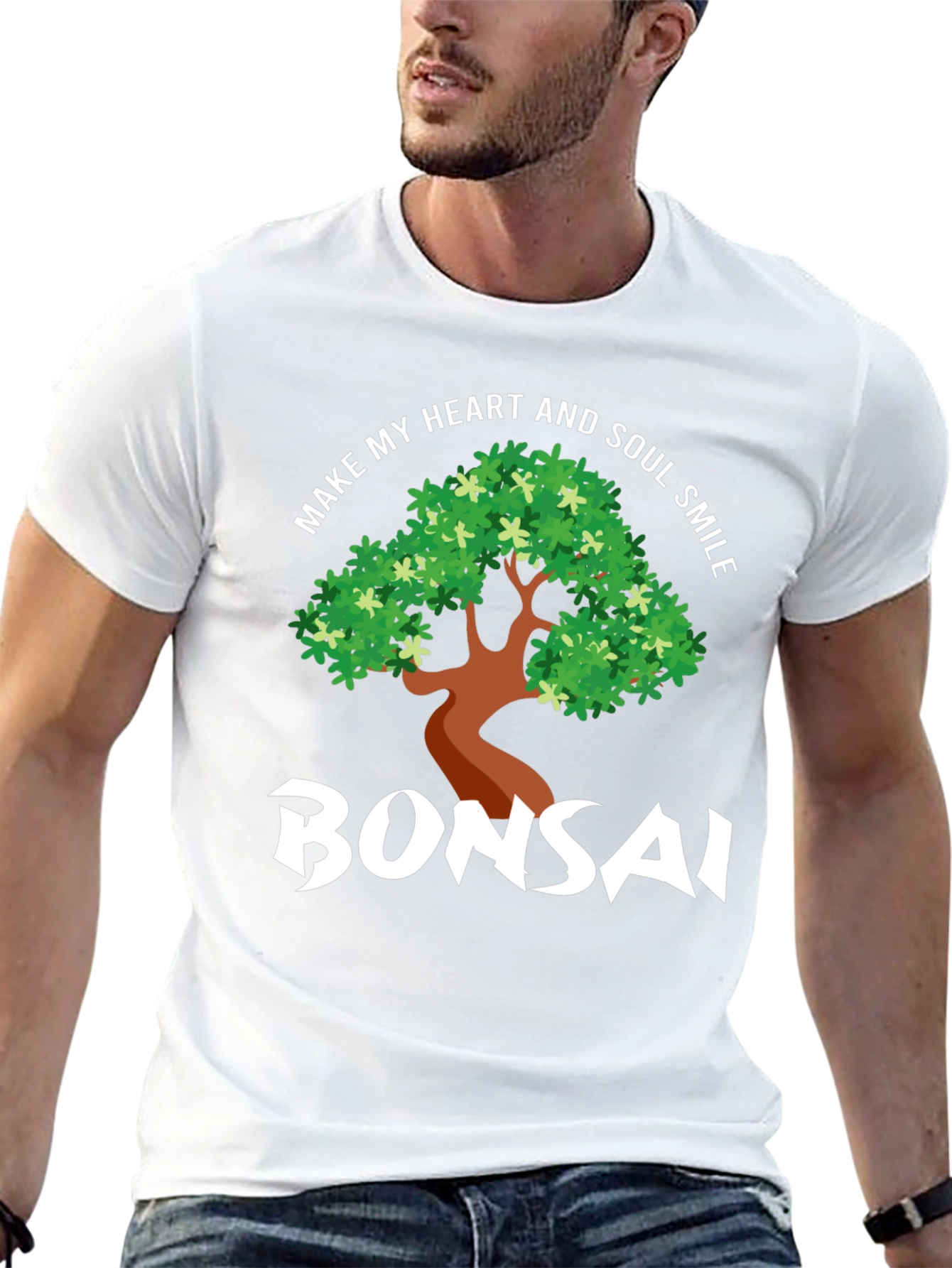 Bonsai Heart & Soul Smile Graphic T-Shirt
