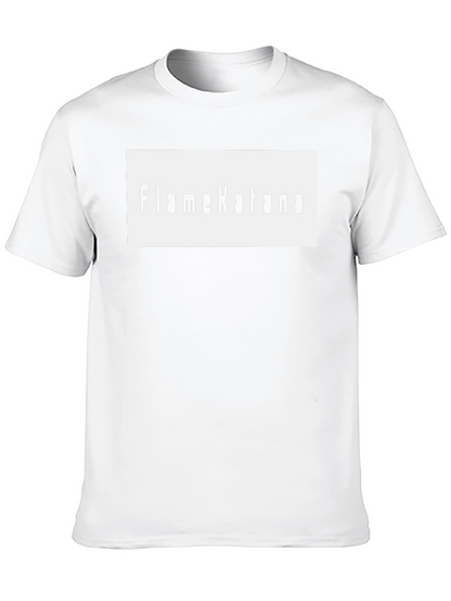 FlameKatana Black Graphic Tee - Stylish Cotton Comfort