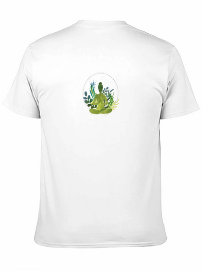 Nature Meditation Black T-Shirt