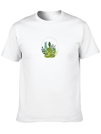 Nature Meditation Black T-Shirt