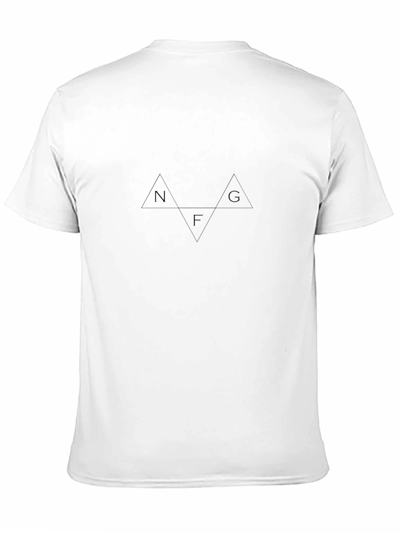 NFG Triangle Graphic Tee - Black Cotton T-Shirt