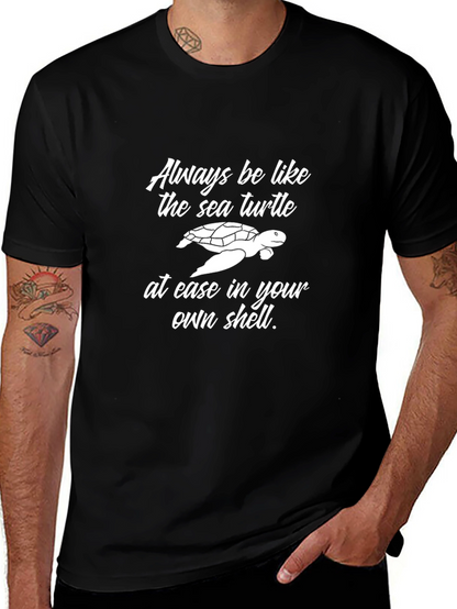 Sea Turtle Graphic Tee: Always Be At Ease