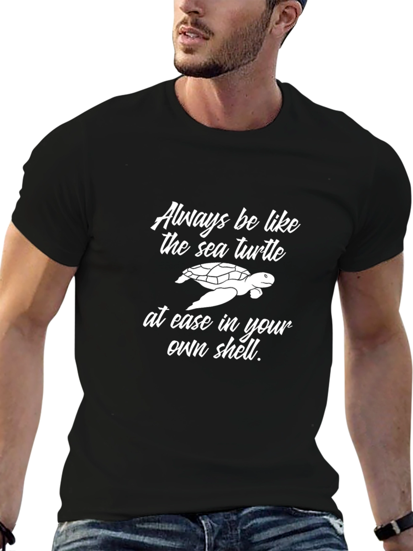 Sea Turtle Graphic Tee: Always Be At Ease