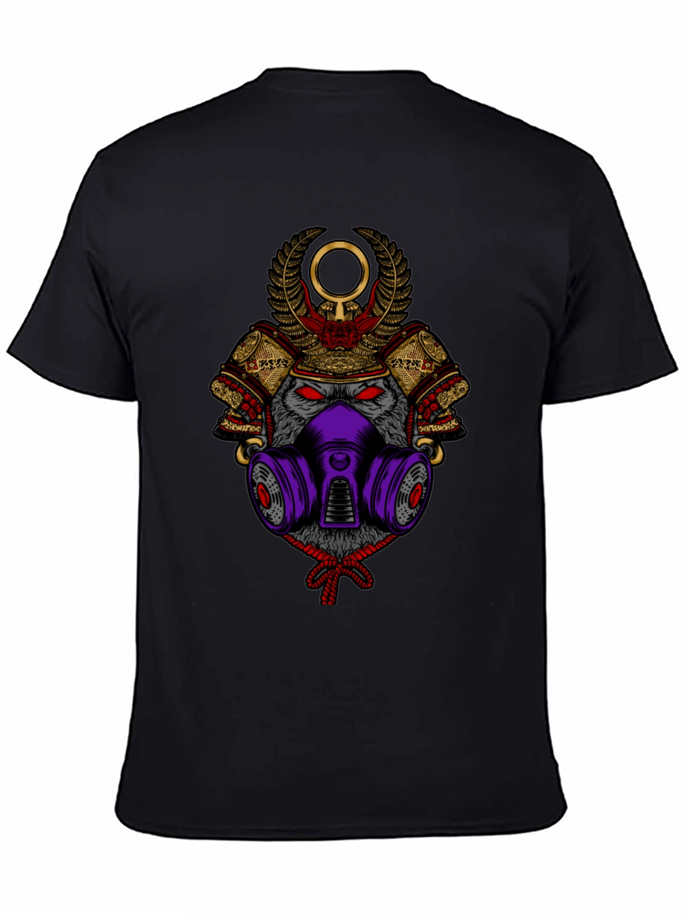 Samurai Wolf Graphic Tee - Unique Style
