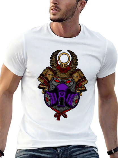Samurai Wolf Graphic Tee - Unique Style