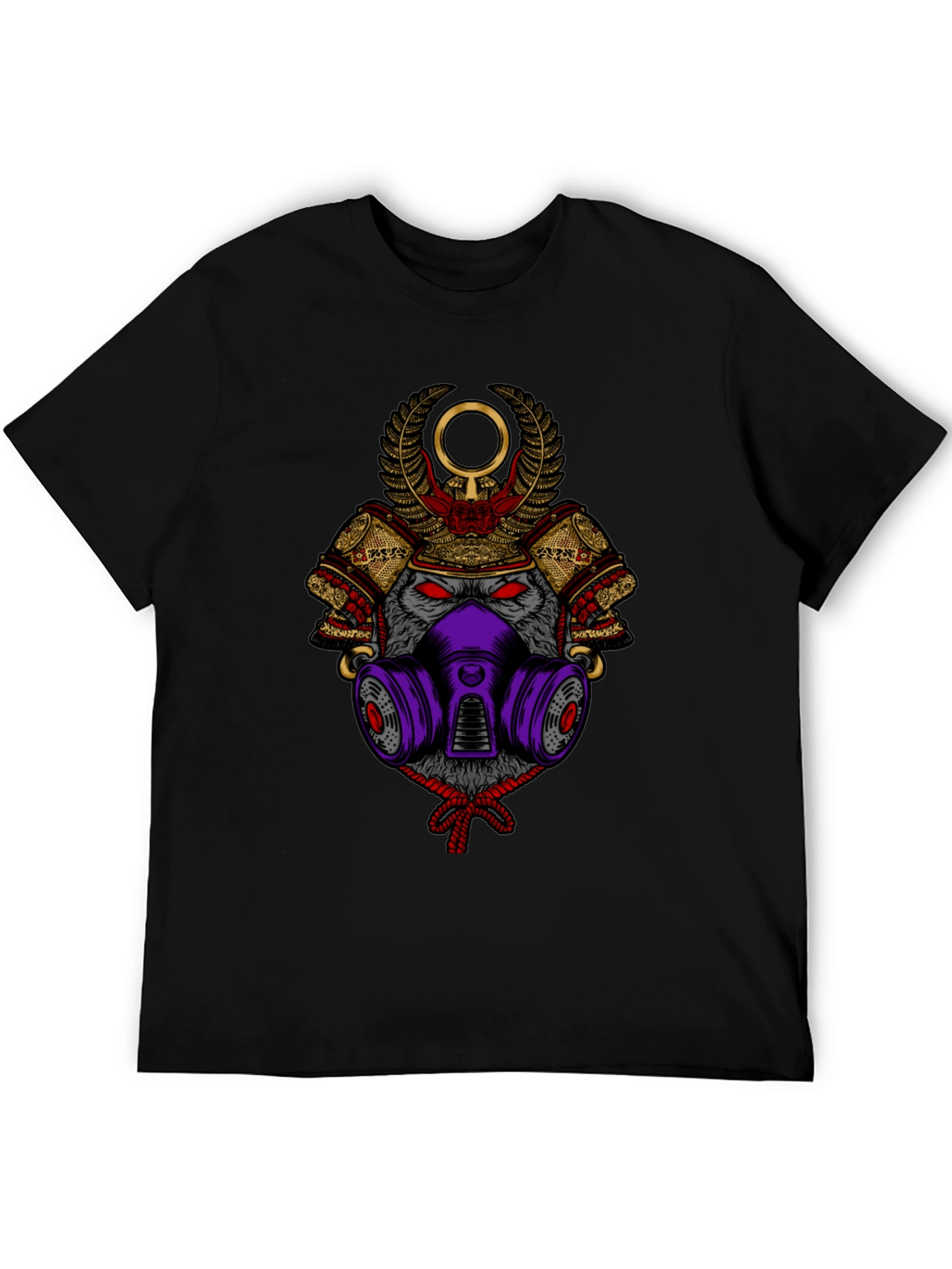 Samurai Wolf Graphic Tee - Unique Style