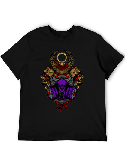 Samurai Wolf Graphic Tee - Unique Style