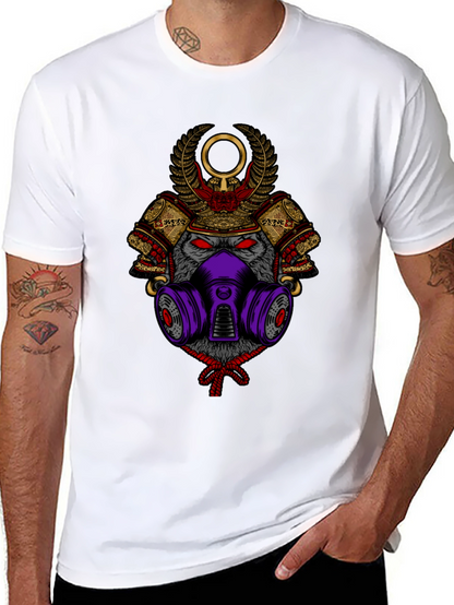 Samurai Wolf Graphic Tee - Unique Style