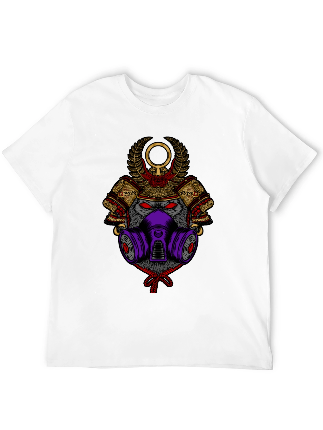 Samurai Wolf Graphic Tee - Unique Style
