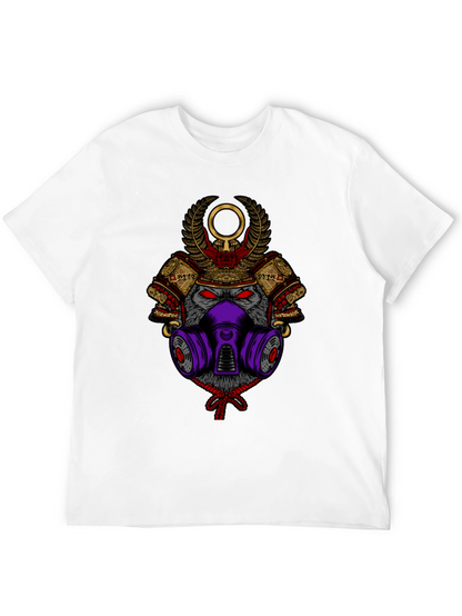 Samurai Wolf Graphic Tee - Unique Style