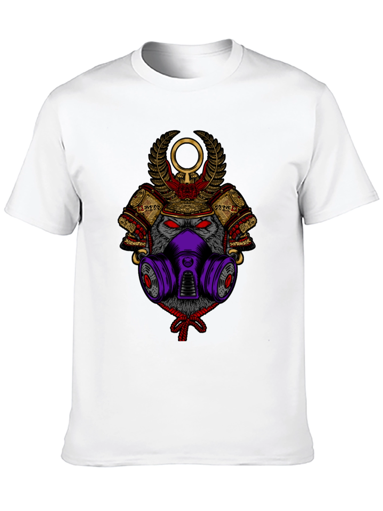 Samurai Wolf Graphic Tee - Unique Style