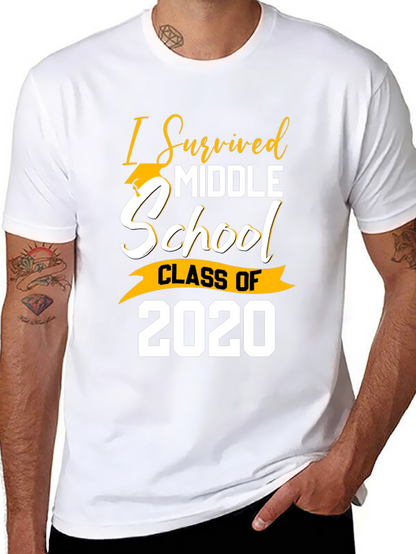 I Survived Middle School Class of 2020 Graduation T-Shirt