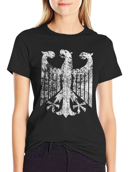 Distressed Eagle Graphic Black T-Shirt
