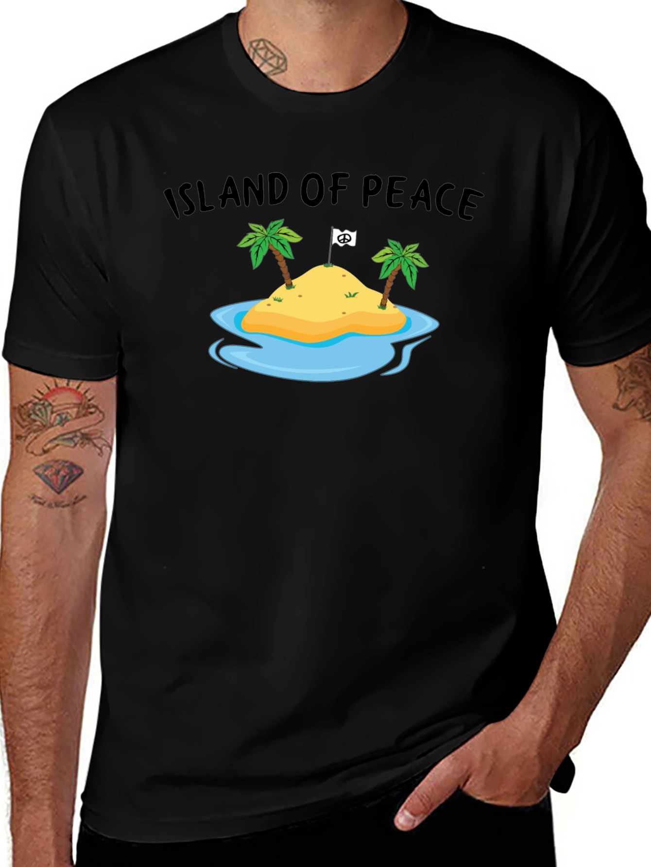Island of Peace Graphic T-Shirt