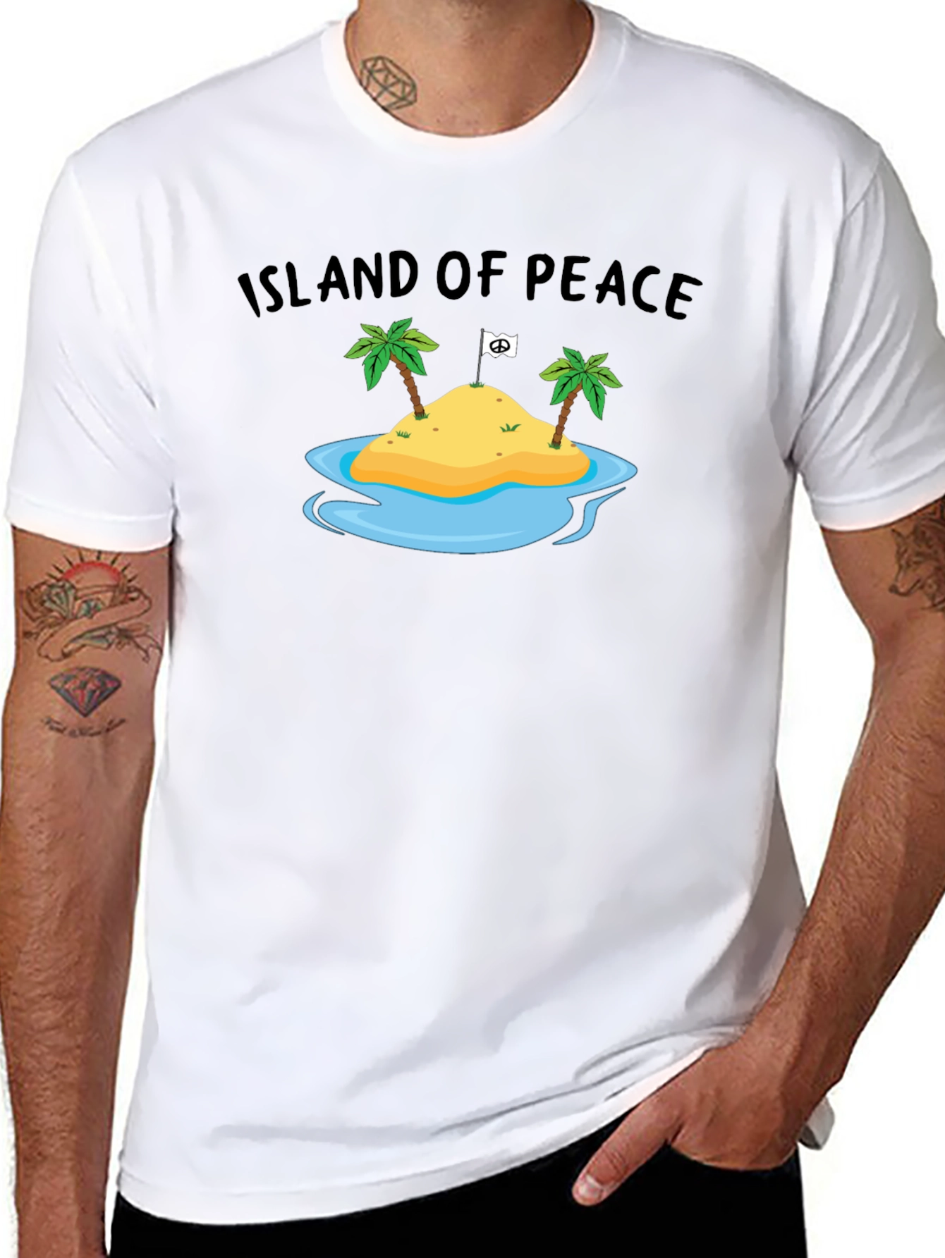 Island of Peace Graphic T-Shirt