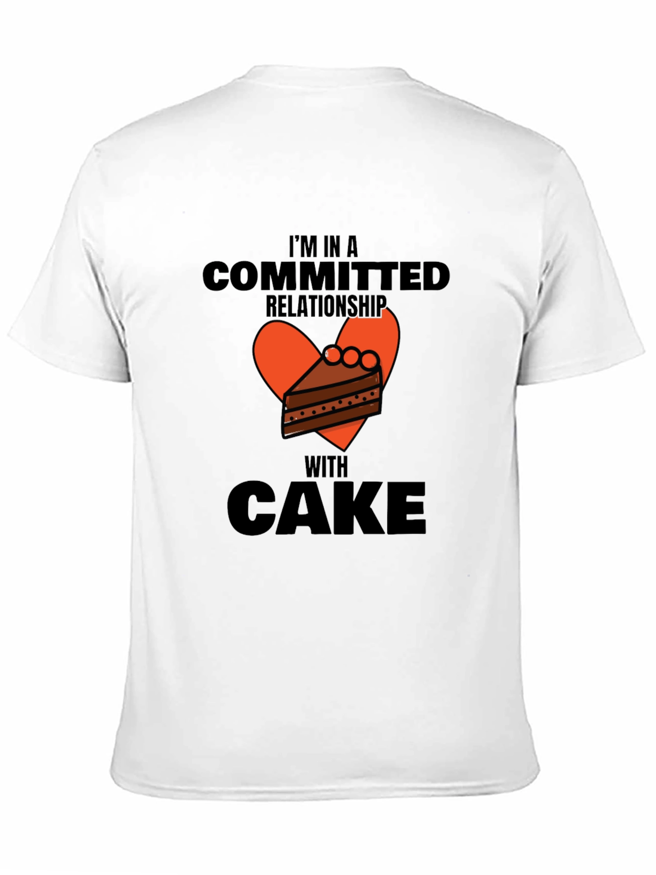 Committed to Cake Graphic Tee -  Novelty T-Shirt