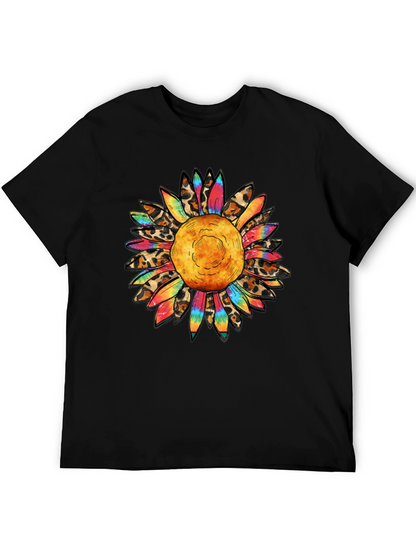 Sunflower Graphic Tee - Mens Black T-Shirt