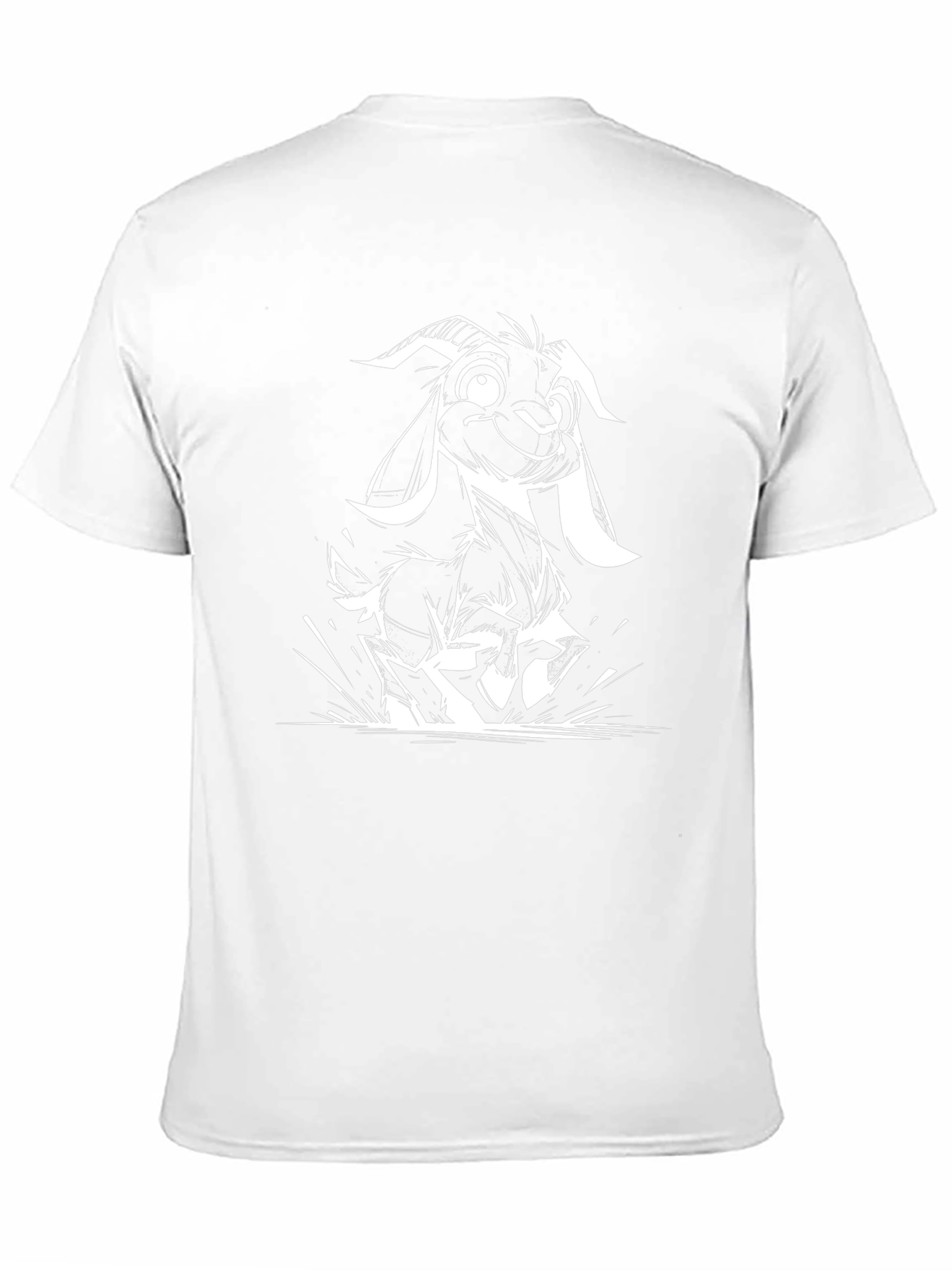 Black Goat Graphic Tee - Funny Animal Design
